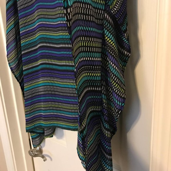 Poncho Style Blouse by Rafaella (NWOT) - Picture 4 of 7